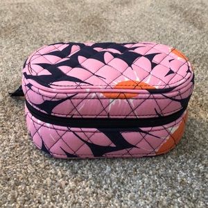 Vera Bradley Pink Floral Travel Jewelry Case